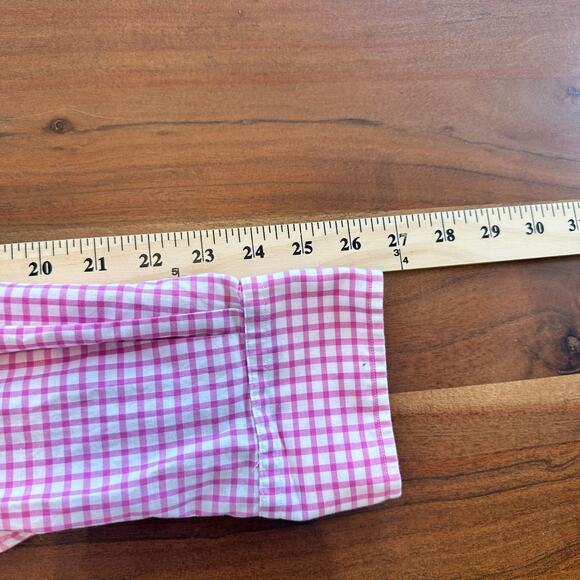 Polo Ralph Lauren Pink and White‎ Checked Long Sleeve Button Up Shirt Size XL - Picture 7 of 8